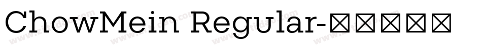 ChowMein Regular字体转换